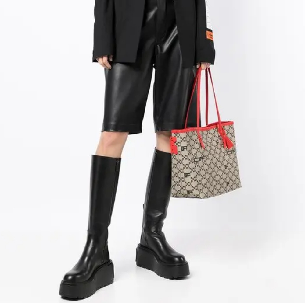 NEW! Off-White Day-Off 33 Monogram Arrows Logo Print Tote - Picture 3 of 17